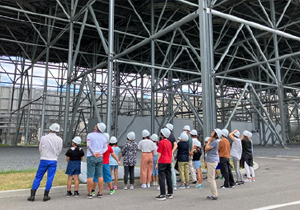 発電所内の見学